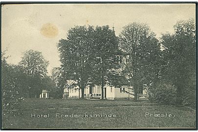 Hotel Frederiksminde, Præstø. Andreas Jensen no. 5865.