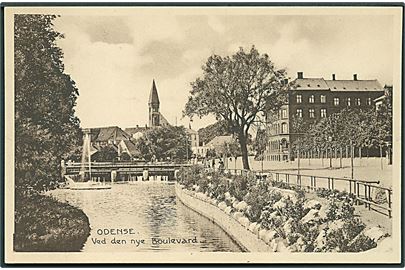 Ved den nye Boulevard, Odense. Stenders no. 26422.