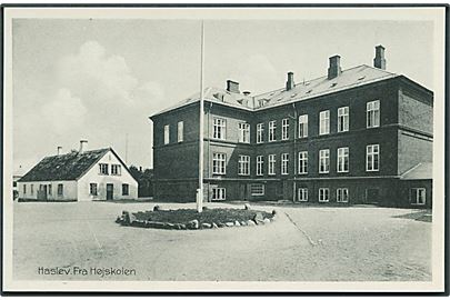 Fra Højskolen i Haslev. Stenders, Haslev no. 63.