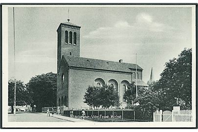 Vor Frue Kirke i Slagelse. Stenders, Slagelse no. 125.