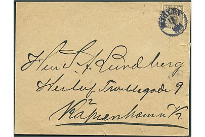 20 øre Chr. X på brev annulleret med svensk stempel i Mjölby d. 18.1.1924 til København, Danmark. Ikke udtakseret i porto.