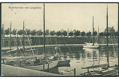 Baadehavnen ved Langelinie, København. P. H. III Ø. 