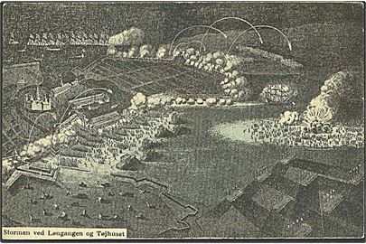 Stormen ved Løngangen og Tøjhuset i København. A. Jacobsen u/no.