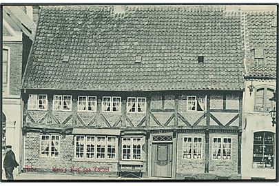 Weis's Hus paa Torvet i Ribe. Warburgs Kunstforlag no. 1811.