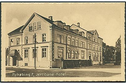 Jernbanehotellet i Nykøbing Falster. W. Kristoffersens Boghandel u/no. 