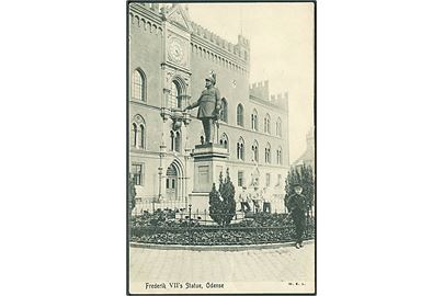 Frederik VII's statue i Odense. W. E. L. u/no.