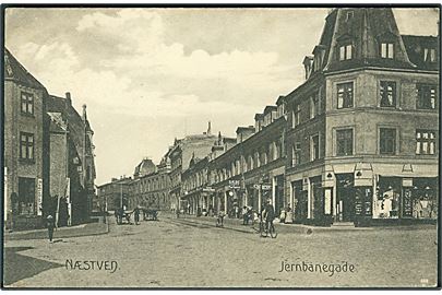 Jernbanegade i Næstved. Messenborg no. 506.