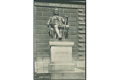 Ludvig Holbergs Statue, København. Stenders no. 7499.