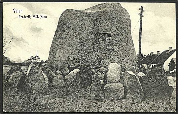 Frederik d. VII sten ved Vejen. E. Carlsen u/no.