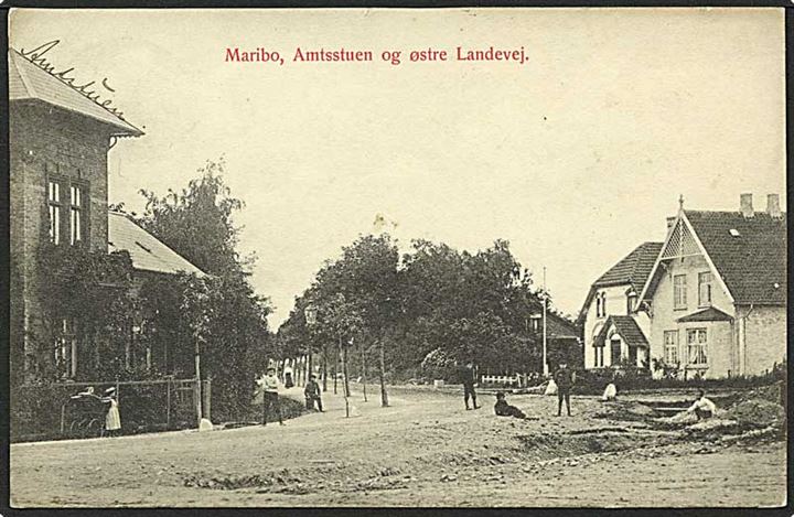 Amtsstuen og Østre Landevej i Maribo. W. & M. no. 550.