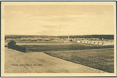 Lazaretlejren ved Hald, Viborg. Udsigt over Mandskabslejren. Stenders, Viborg no. 8.