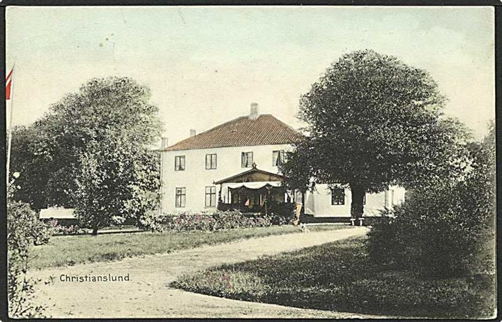 Christianslund hovedgaard. Stenders no. 4481.