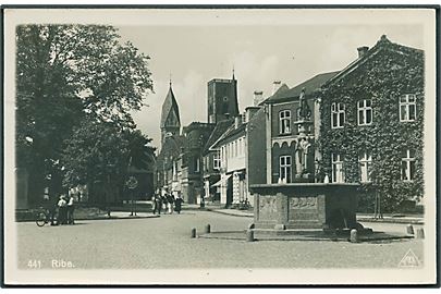 Springvandet Sct. Catharinæ Brønd, Ribe. Fors no. 441. Fotokort.  