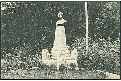 Christian IX's Monument ved Fredensborg. Stenders no. 15444.