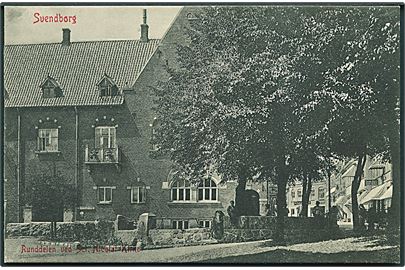 Runddelen ved Sct. Nicolai Kirke, Svendborg. Warburgs Kunstforlag no. 2542.