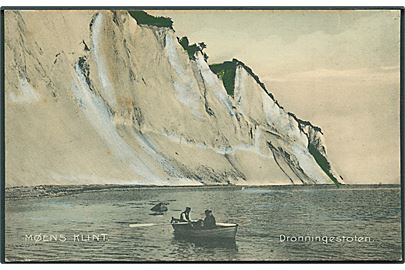 Dronningestolen, Møens Klint. (I vinterdragt). C. M. Nielssens Forlag no. 2830. 