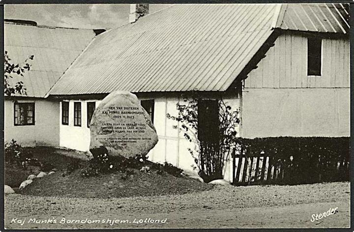 Kaj Munk barndomshjem i Maribo. Stenders Maribo no. 180.