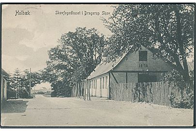 Skovfoged i Dragerup Skov, Holbæk. Peter Alstrups no. 2786. (Afrevet mærke). 