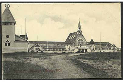 Hilsen fra udstillingen i Horsens 1905. K.F. no. 1790.