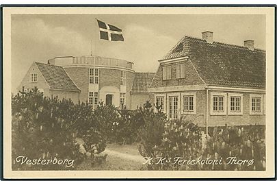 Vesterborg. K. K.'s Feriekoloni Thorø. Plums Boghandel u/no. 