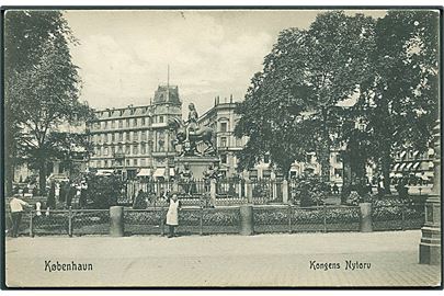 Kongens Nytorv i København. Heckscher's Kunstforlag u/no. 