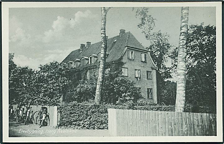 Elevbygningen, Høng Realskole. Stenders no. 80352. 