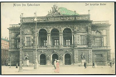 Hilsen fra København. Det Kongelige Teater. F. M. no. 319.