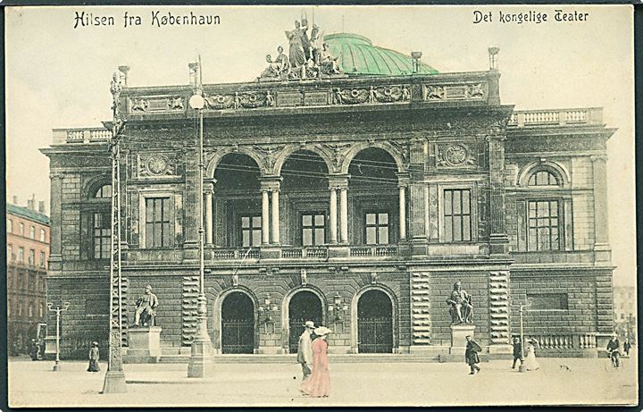 Hilsen fra København. Det Kongelige Teater. F. M. no. 319.