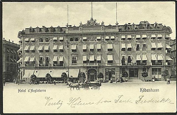 Hotel d'Angleterre i København. Ed. F. Ph. & Co. no. 4507.