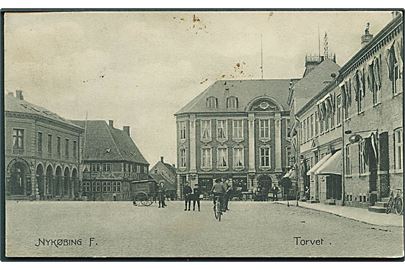 Torvet i Nykøbing Falster. Stenders no. 1767. 