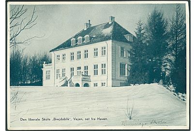 Den liberale Skole Brejdablik, Vejen, set fra haven. U/no. 