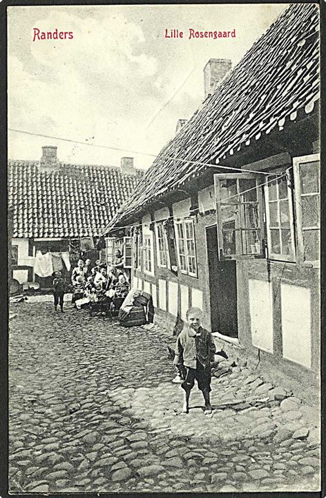 Parti fra Lille Rosengaard i Randers. W.K.F. no. 1384.