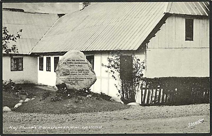 Kaj Munk's barndomhjem i Maribo. Stenders Maribo no. 180.